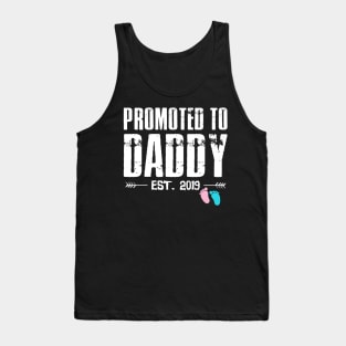 First Time Daddy New Dad Est 2019 Funny Father's Day Gifts Tank Top